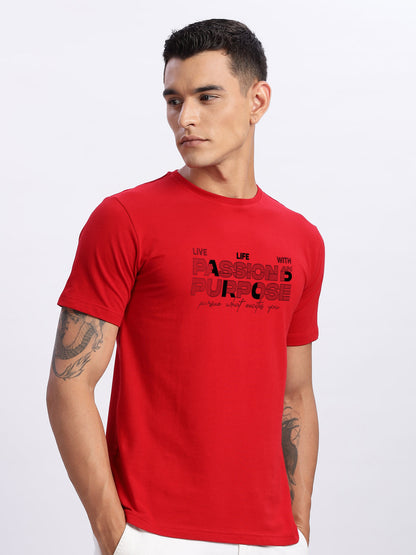 Lycra Cotton Regular Fit T-Shirt