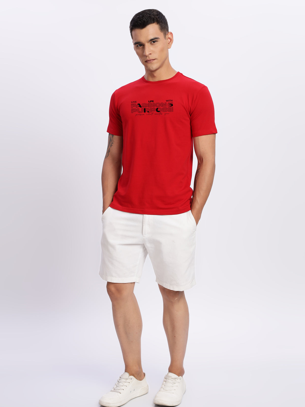 Lycra Cotton Regular Fit T-Shirt