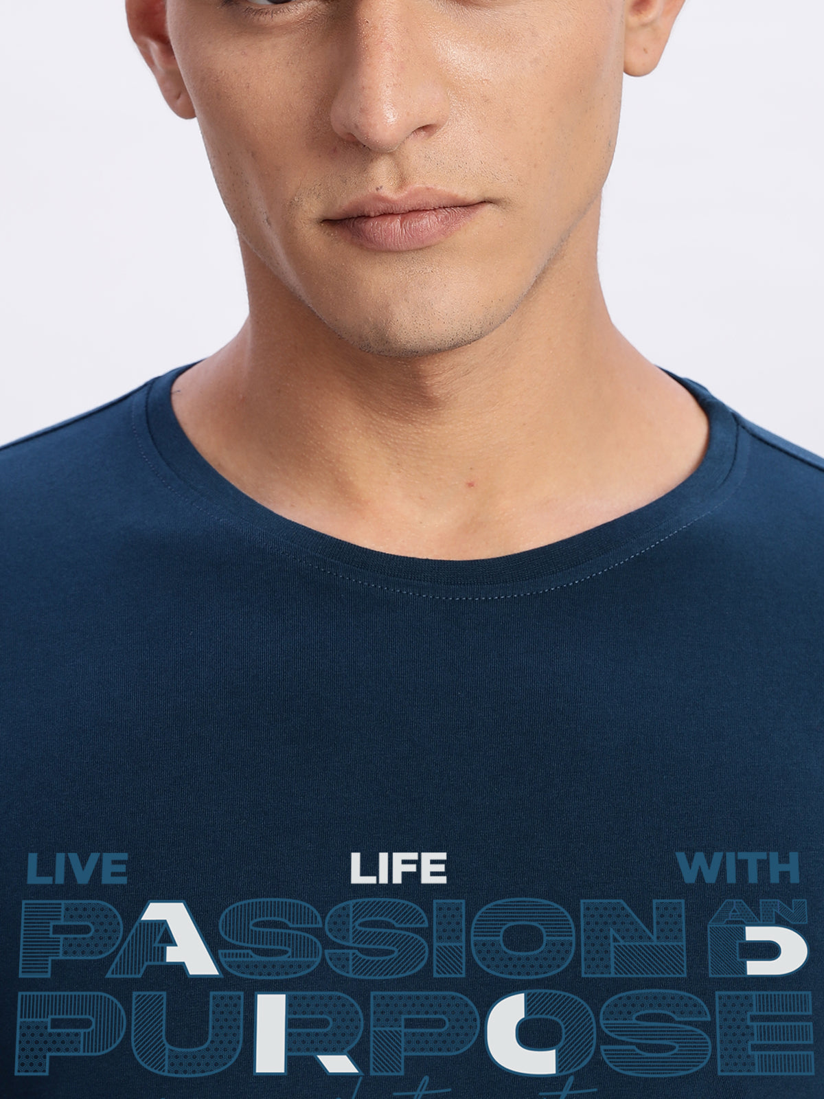 Lycra Cotton Regular Fit T-Shirt