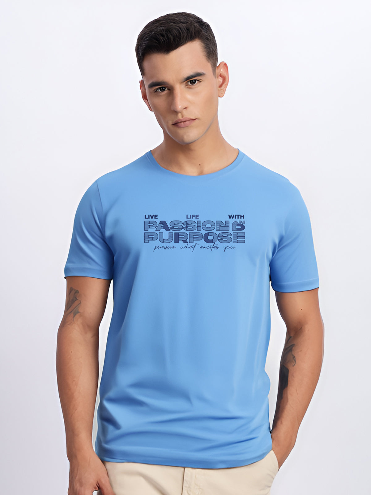 Lycra Cotton Regular Fit T-Shirt
