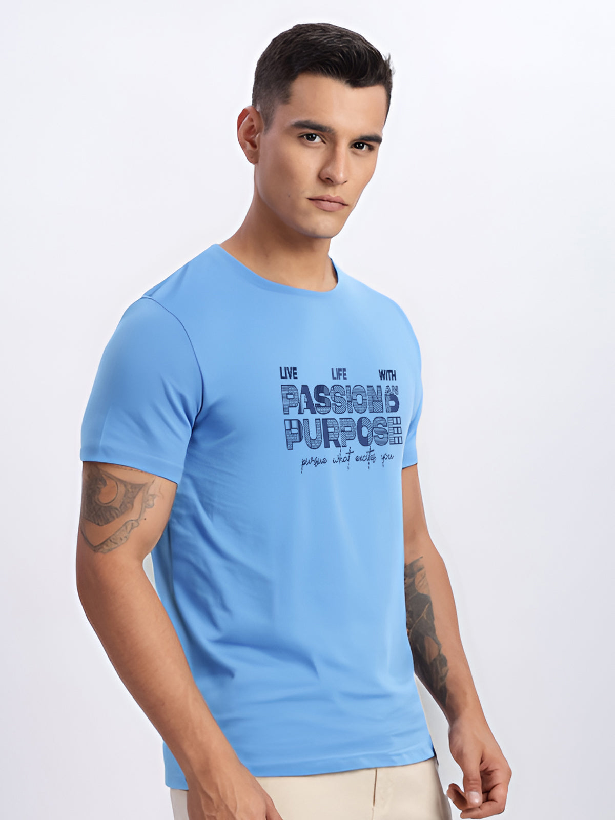 Lycra Cotton Regular Fit T-Shirt