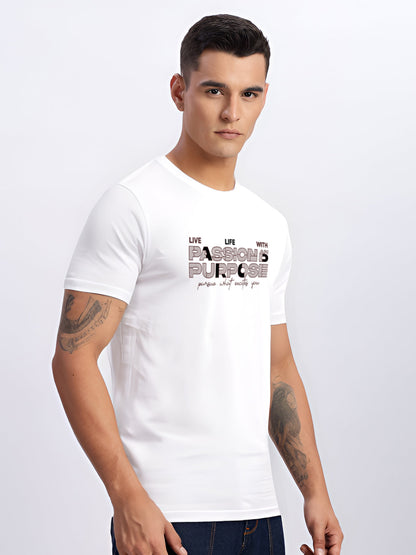 Lycra Cotton Regular Fit T-Shirt