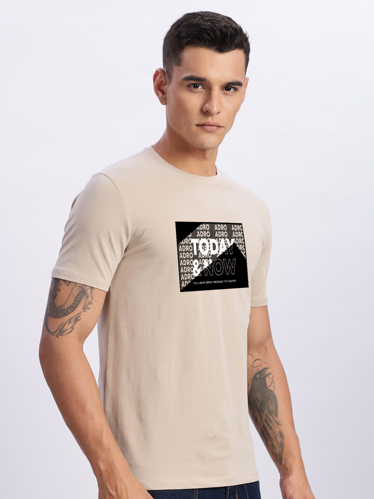 Lycra Cotton Regular Fit T-Shirt