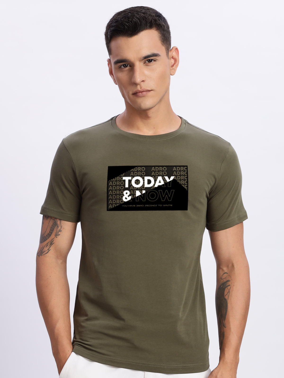 Lycra Cotton Regular Fit T-Shirt