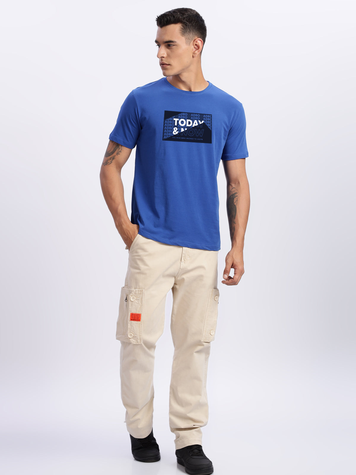 Lycra Cotton Regular Fit T-Shirt