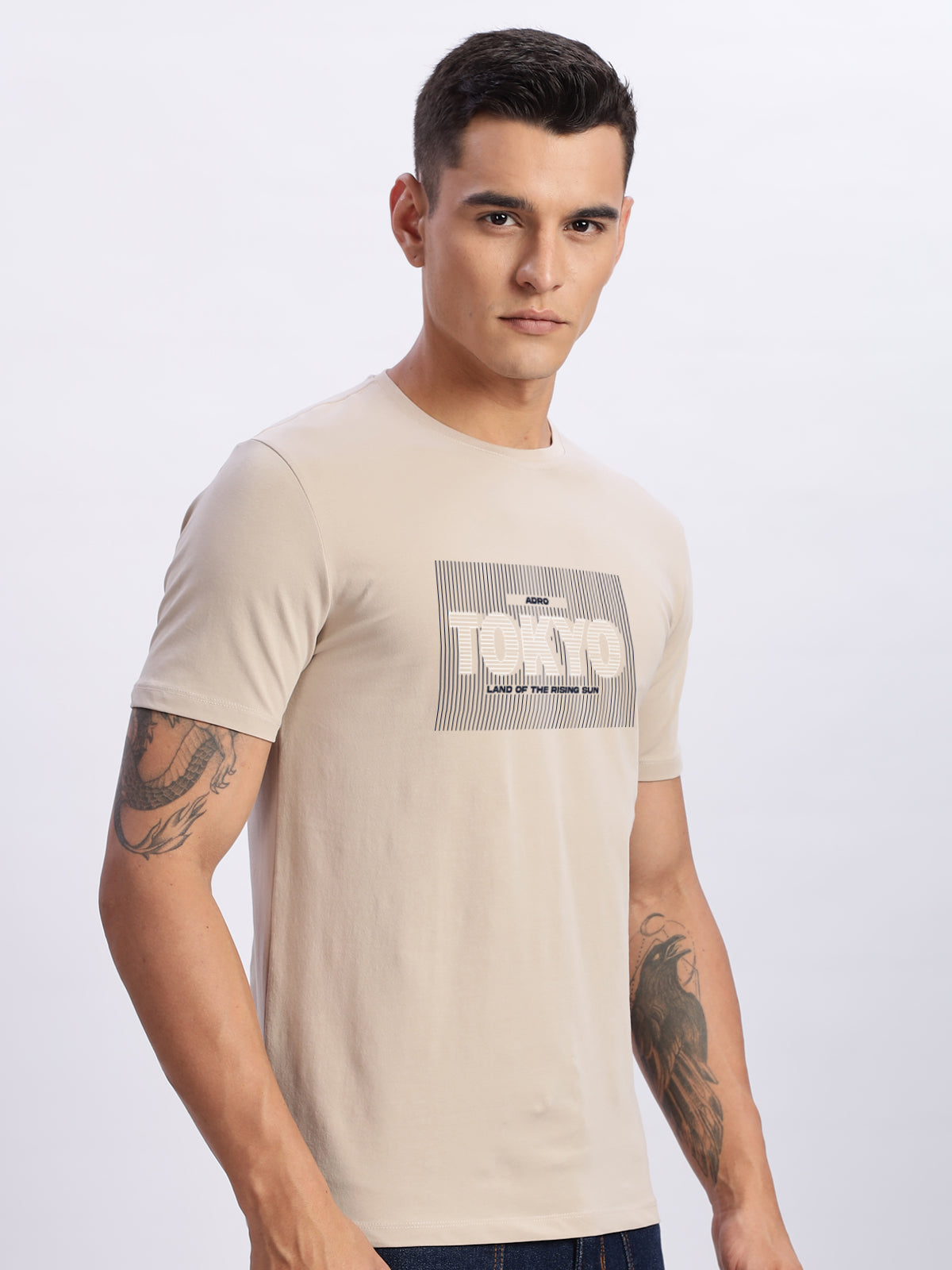 Lycra Cotton Regular Fit T-Shirt