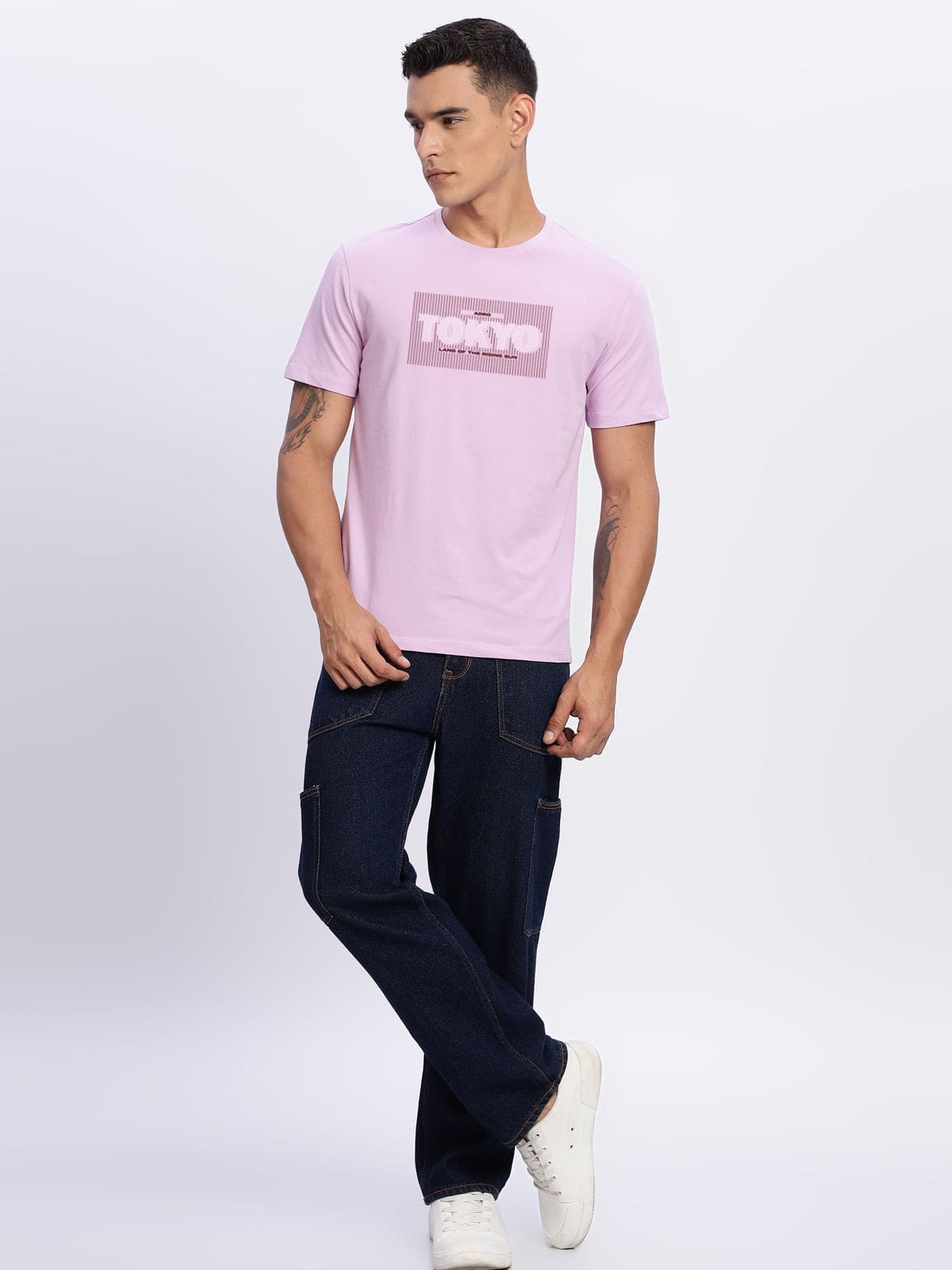 Lycra Cotton Regular Fit T-Shirt