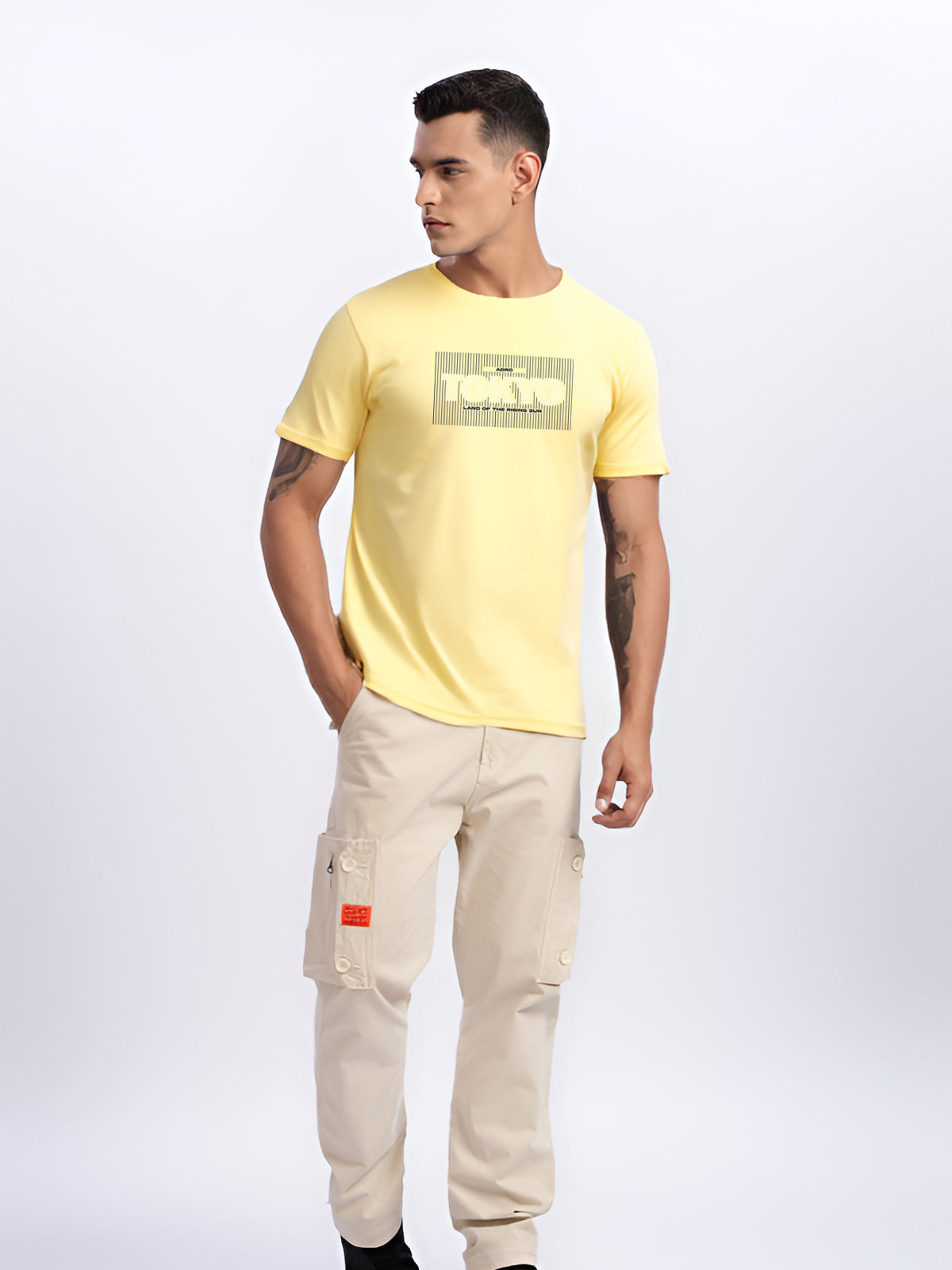 Lycra Cotton Regular Fit T-Shirt