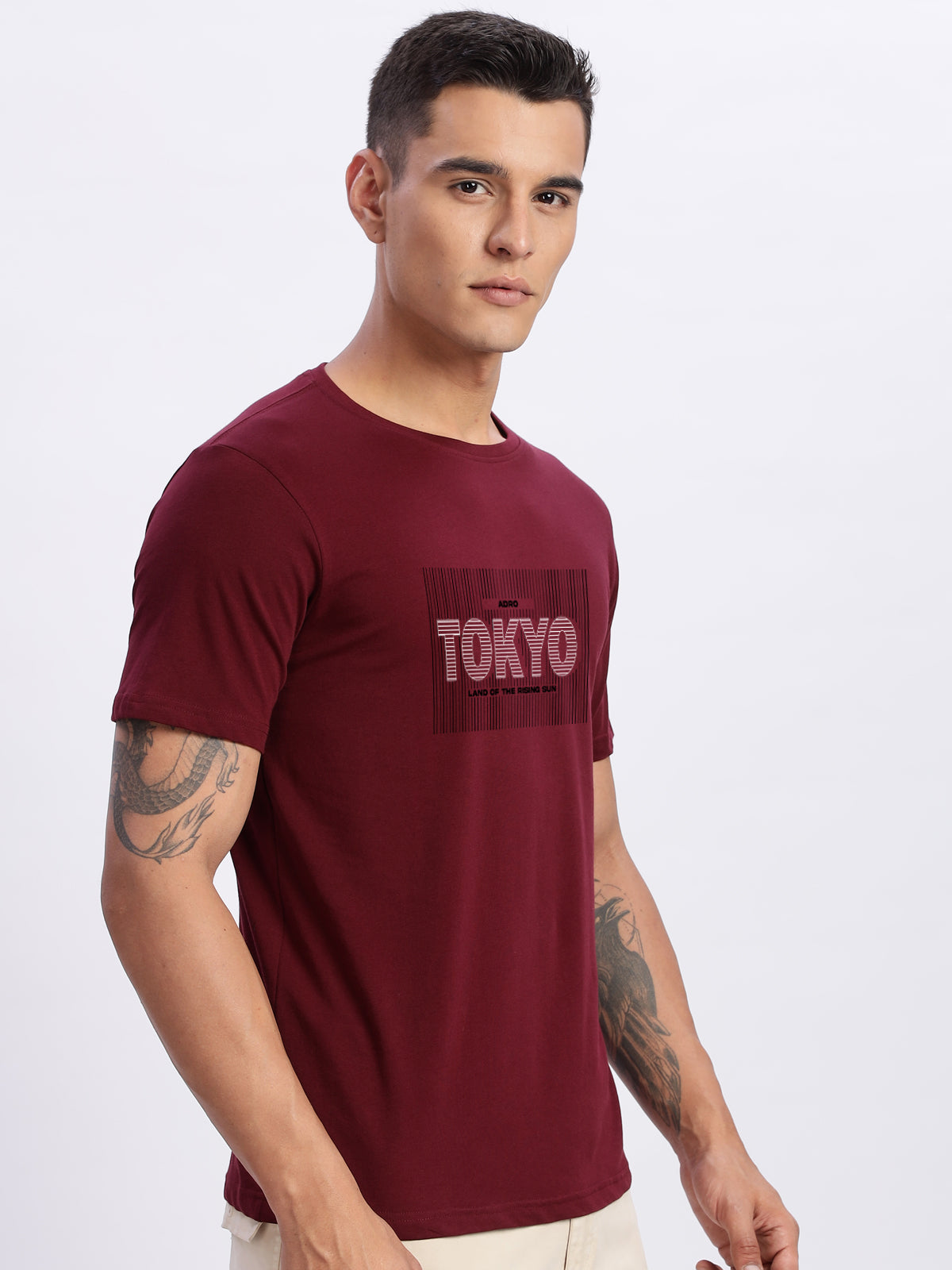 Lycra Cotton Regular Fit T-Shirt