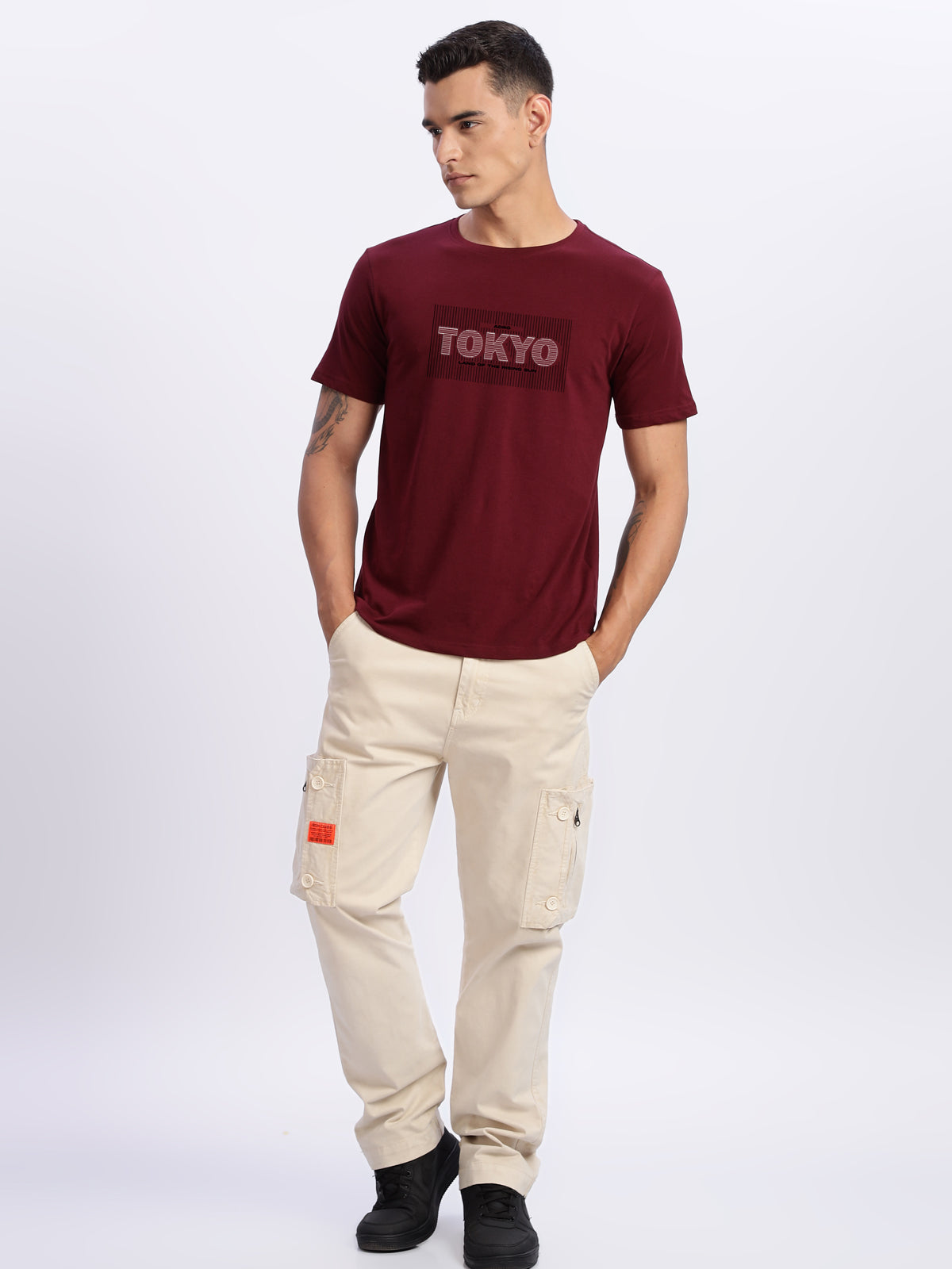 Lycra Cotton Regular Fit T-Shirt