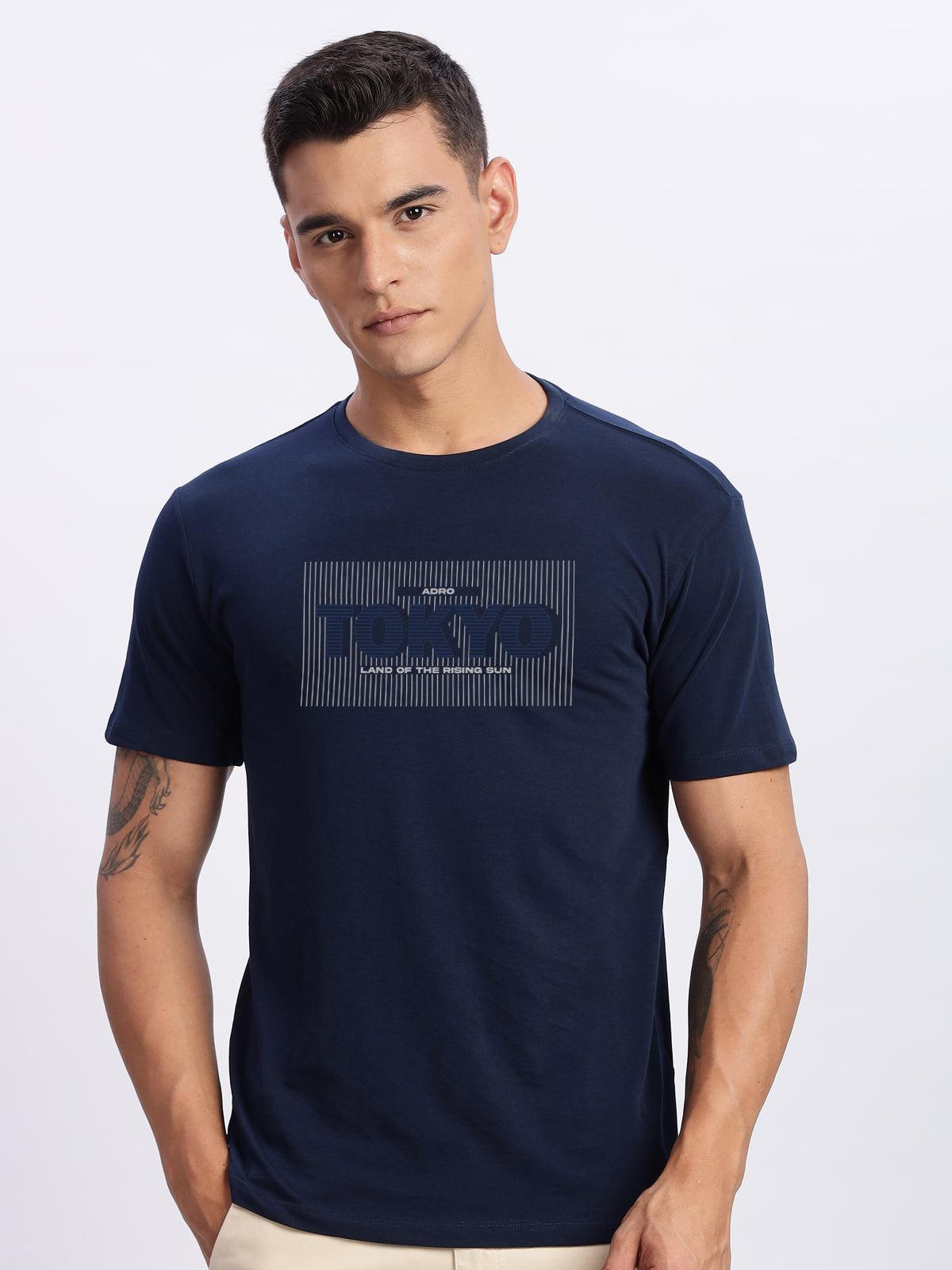 Lycra Cotton Regular Fit T-Shirt