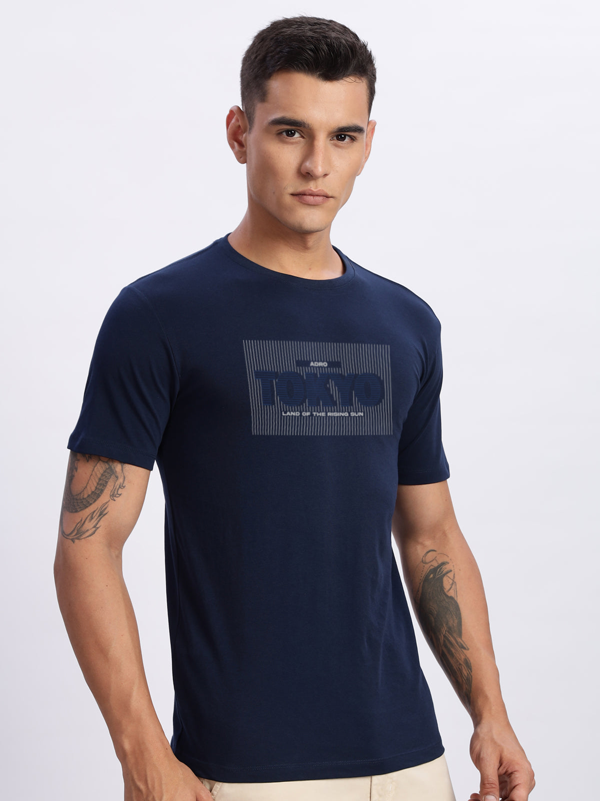 Lycra Cotton Regular Fit T-Shirt
