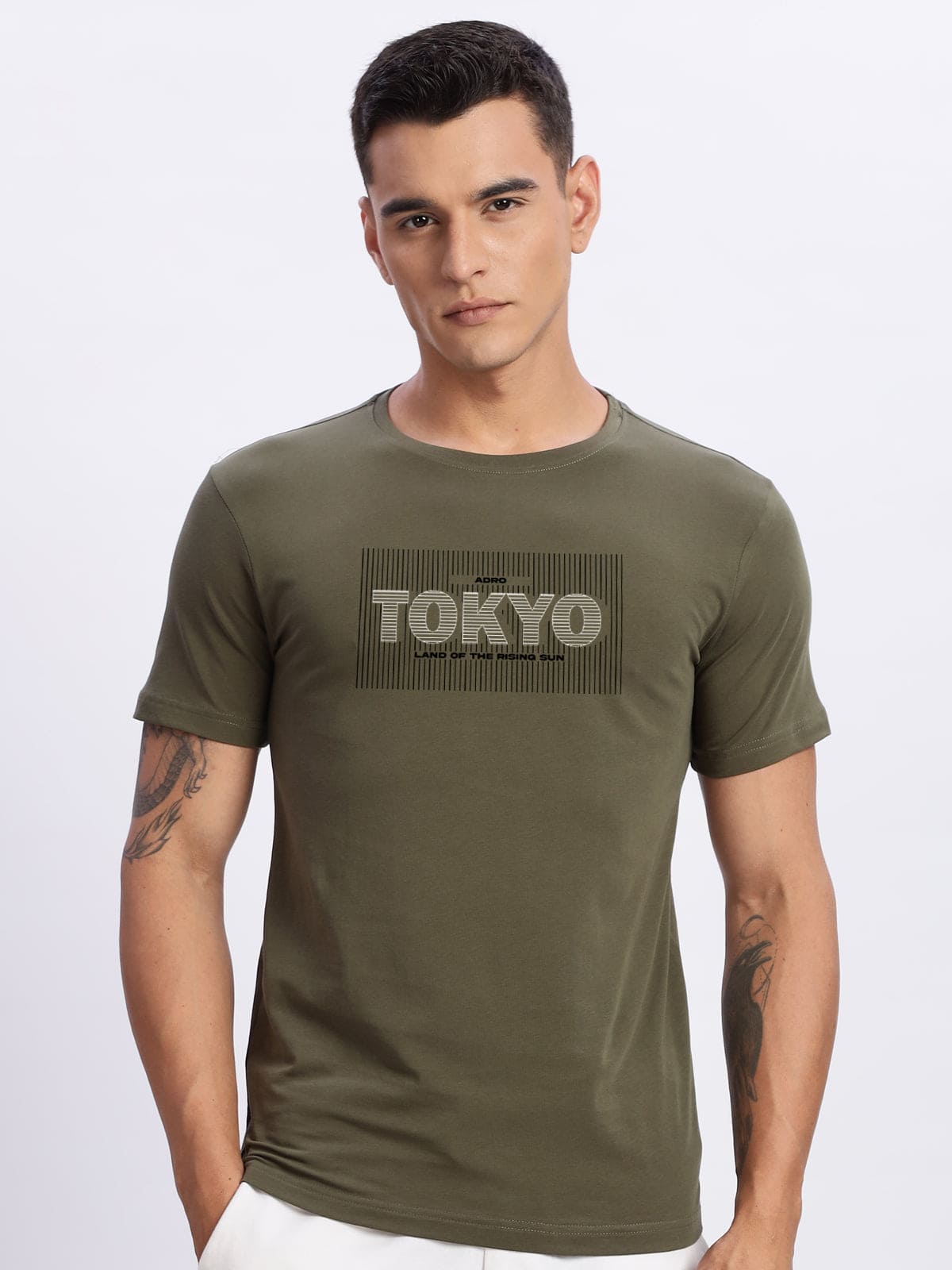 Lycra Cotton Regular Fit T-Shirt