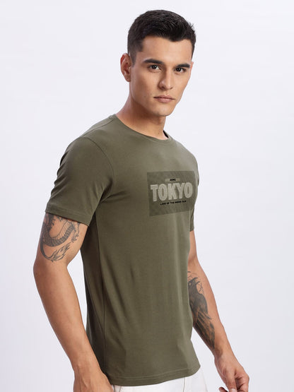 Lycra Cotton Regular Fit T-Shirt