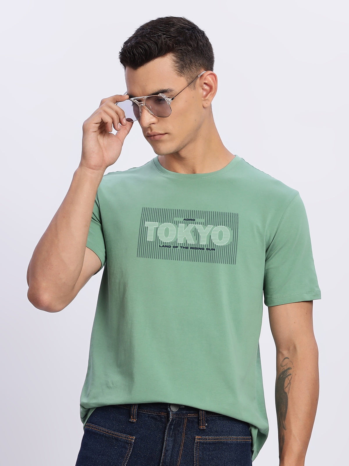 Lycra Cotton Regular Fit T-Shirt