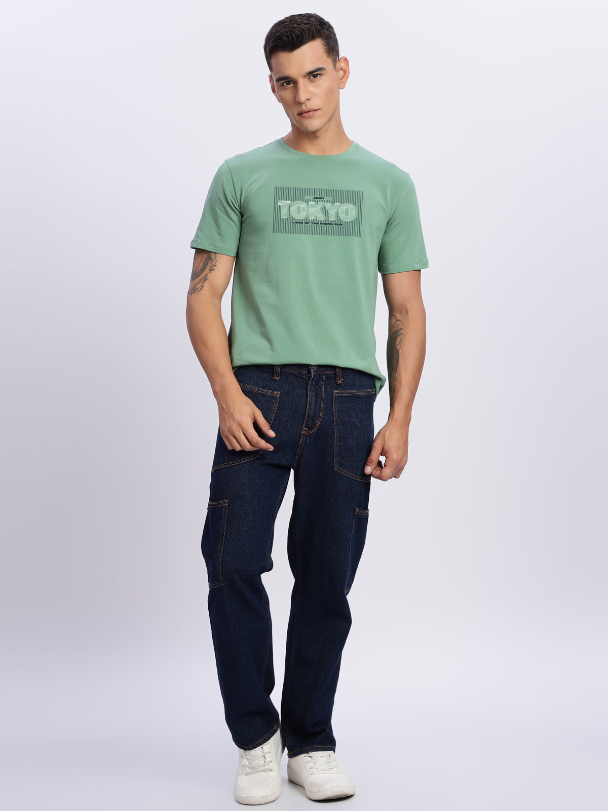 Lycra Cotton Regular Fit T-Shirt