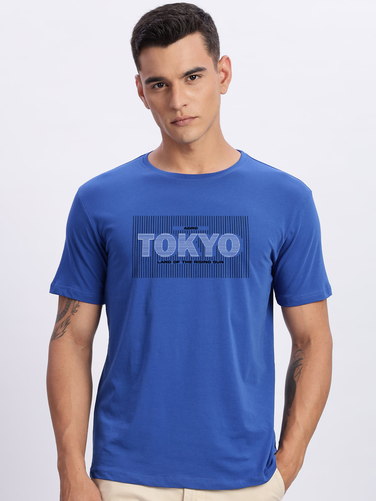Lycra Cotton Regular Fit T-Shirt