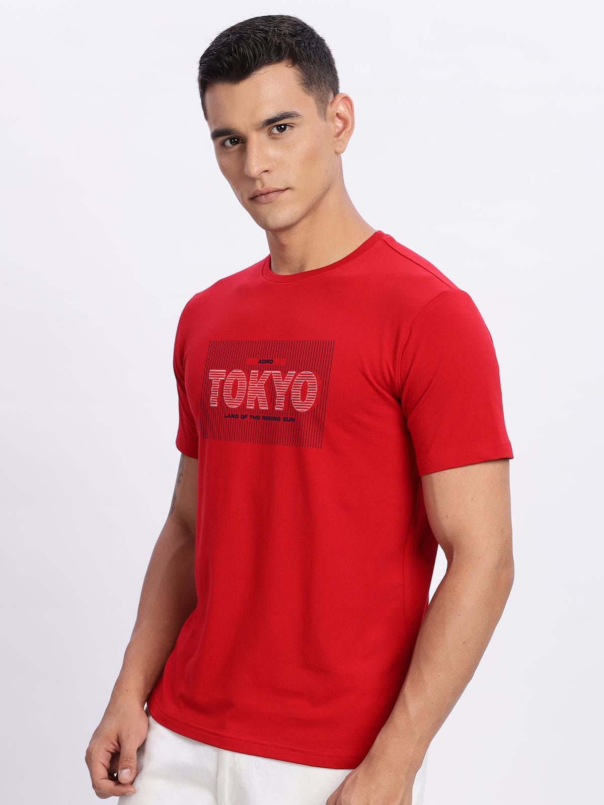 Lycra Cotton Regular Fit T-Shirt