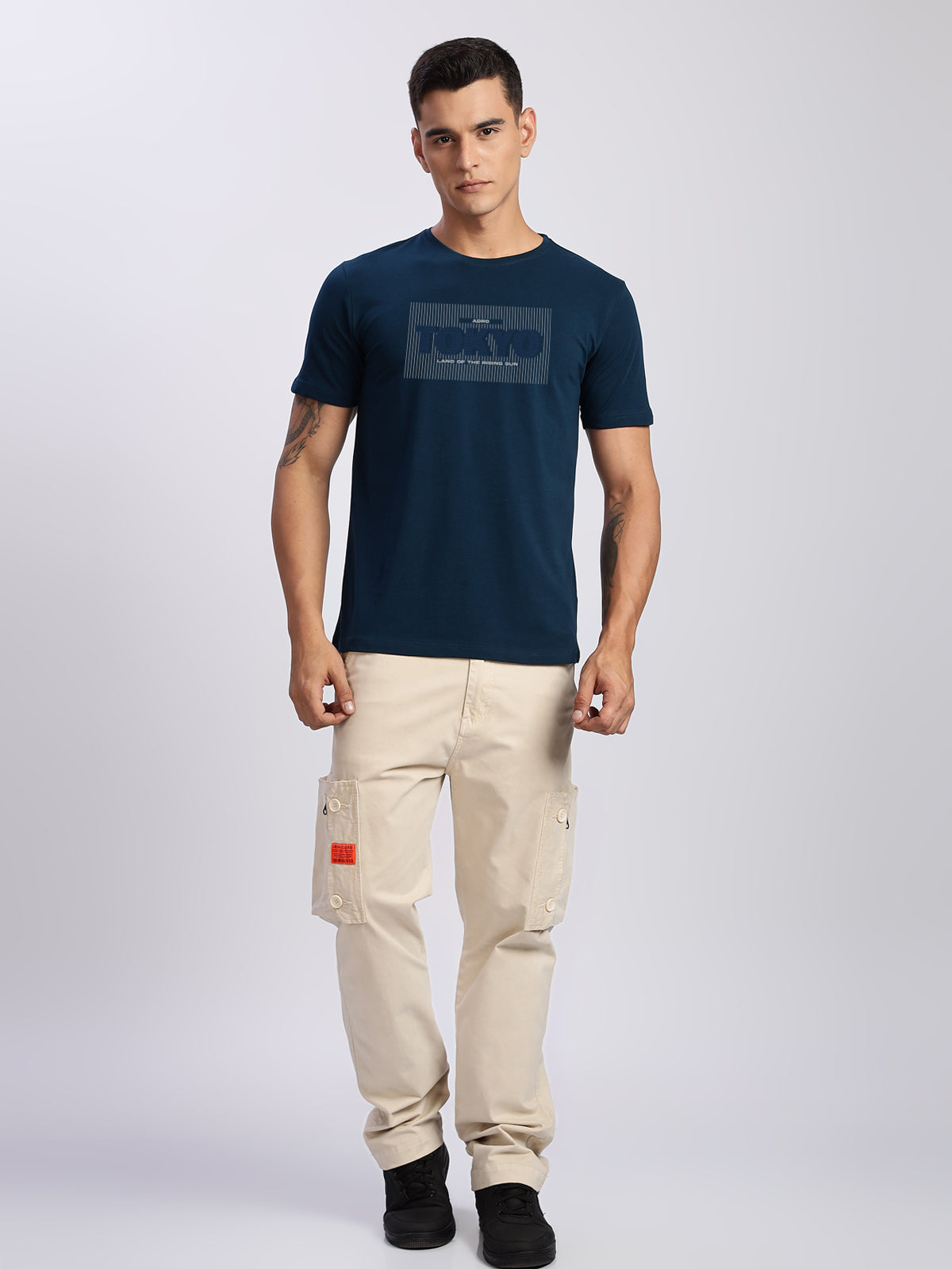 Lycra Cotton Regular Fit T-Shirt