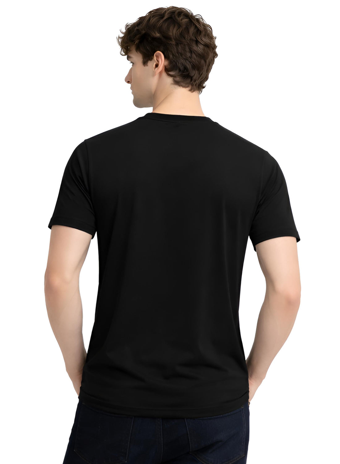 Adro Mens Minimal Printed T-Shirt | 100% Breathable Soft Cotton T shirt | Stylish Casual Tshirt for Summer Regular Fit Tee