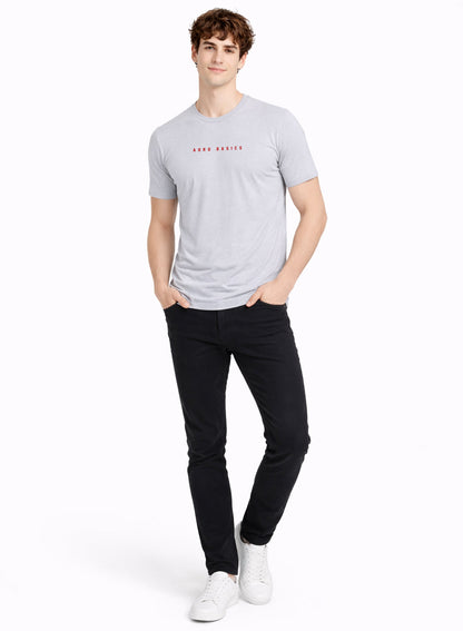 Adro Mens Minimal Printed T-Shirt | 100% Breathable Soft Cotton T shirt | Stylish Casual Tshirt for Summer Regular Fit Tee