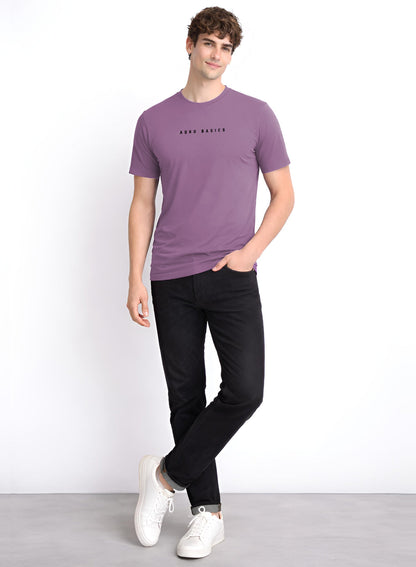 Adro Mens Minimal Printed T-Shirt | 100% Breathable Soft Cotton T shirt | Stylish Casual Tshirt for Summer Regular Fit Tee