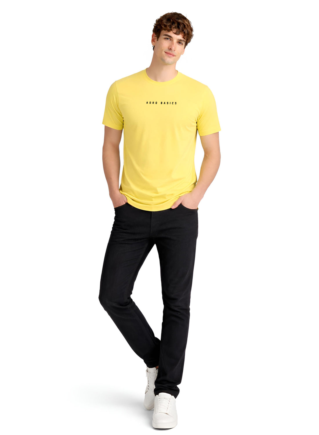 Adro Mens Minimal Printed T-Shirt | 100% Breathable Soft Cotton T shirt | Stylish Casual Tshirt for Summer Regular Fit Tee