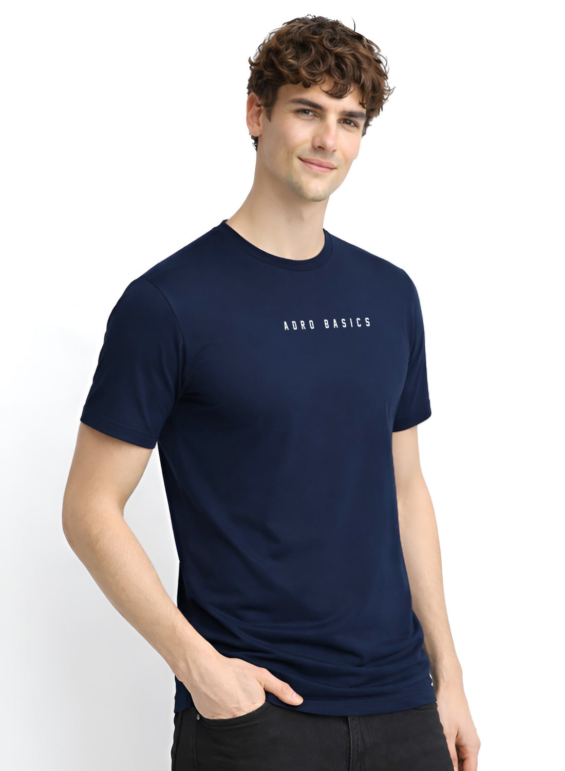 Adro Mens Minimal Printed T-Shirt | 100% Breathable Soft Cotton T shirt | Stylish Casual Tshirt for Summer Regular Fit Tee