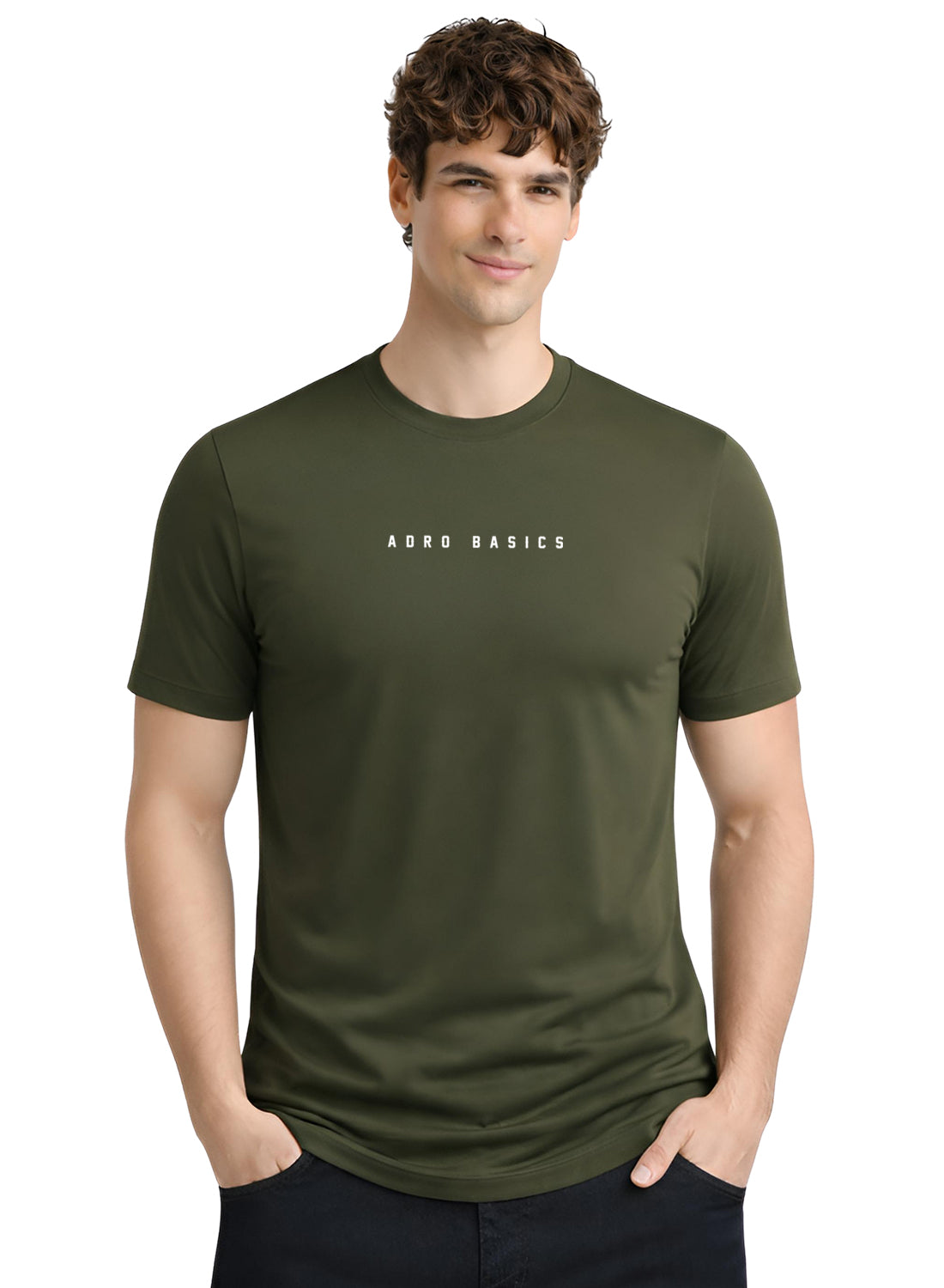 Adro Mens Minimal Printed T-Shirt | 100% Breathable Soft Cotton T shirt | Stylish Casual Tshirt for Summer Regular Fit Tee
