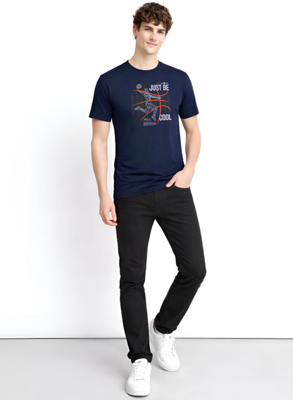 Adro Mens Printed T Shirt | Modern Graphic Streetwear Print | Cotton Casual Summer T-shirt| Stylish Trendy Regular Fit Tshirt