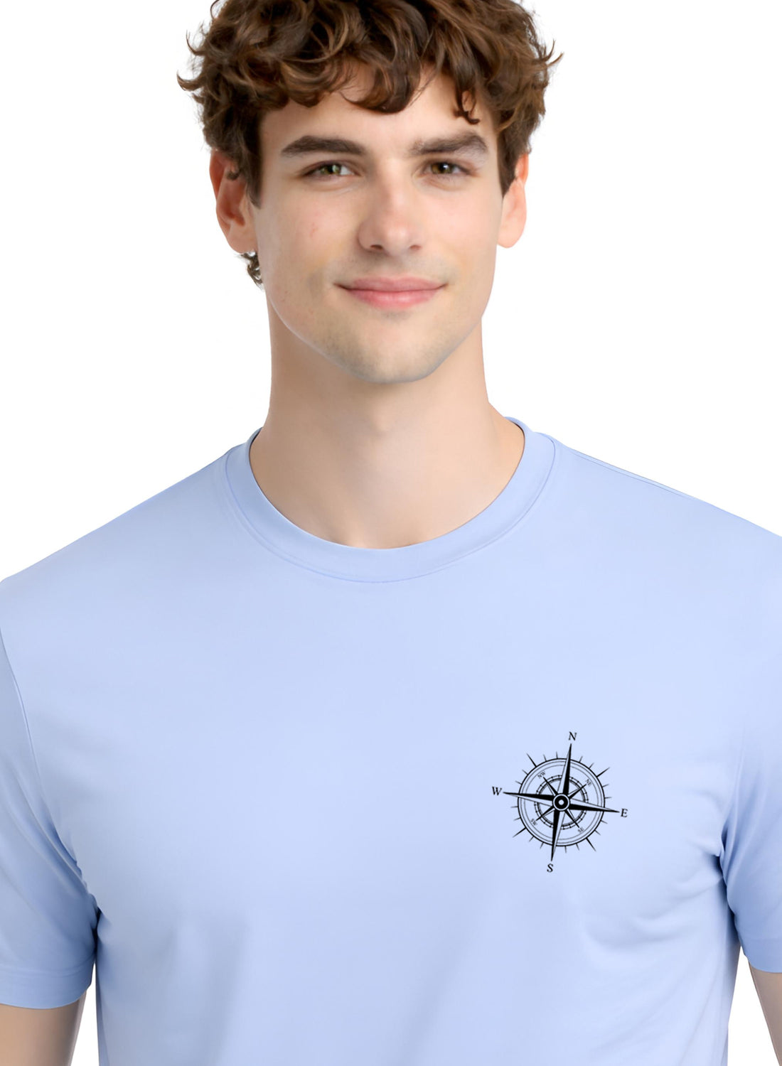 Adro Mens Chest Printed Tshirt | Minimal Graphic 100% Cotton Casual Travel T-shirt | Stylish Explorer Look Summer T shirt for Men