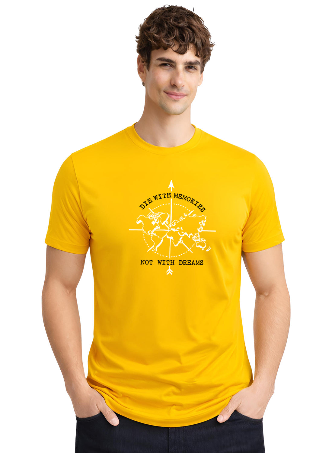 Adro Mens Printed T-Shirt | Graphic Cotton Regular Fit Tshirt for Summer | Stylish Casual Comfortable | Travel Quote T shirt for Men