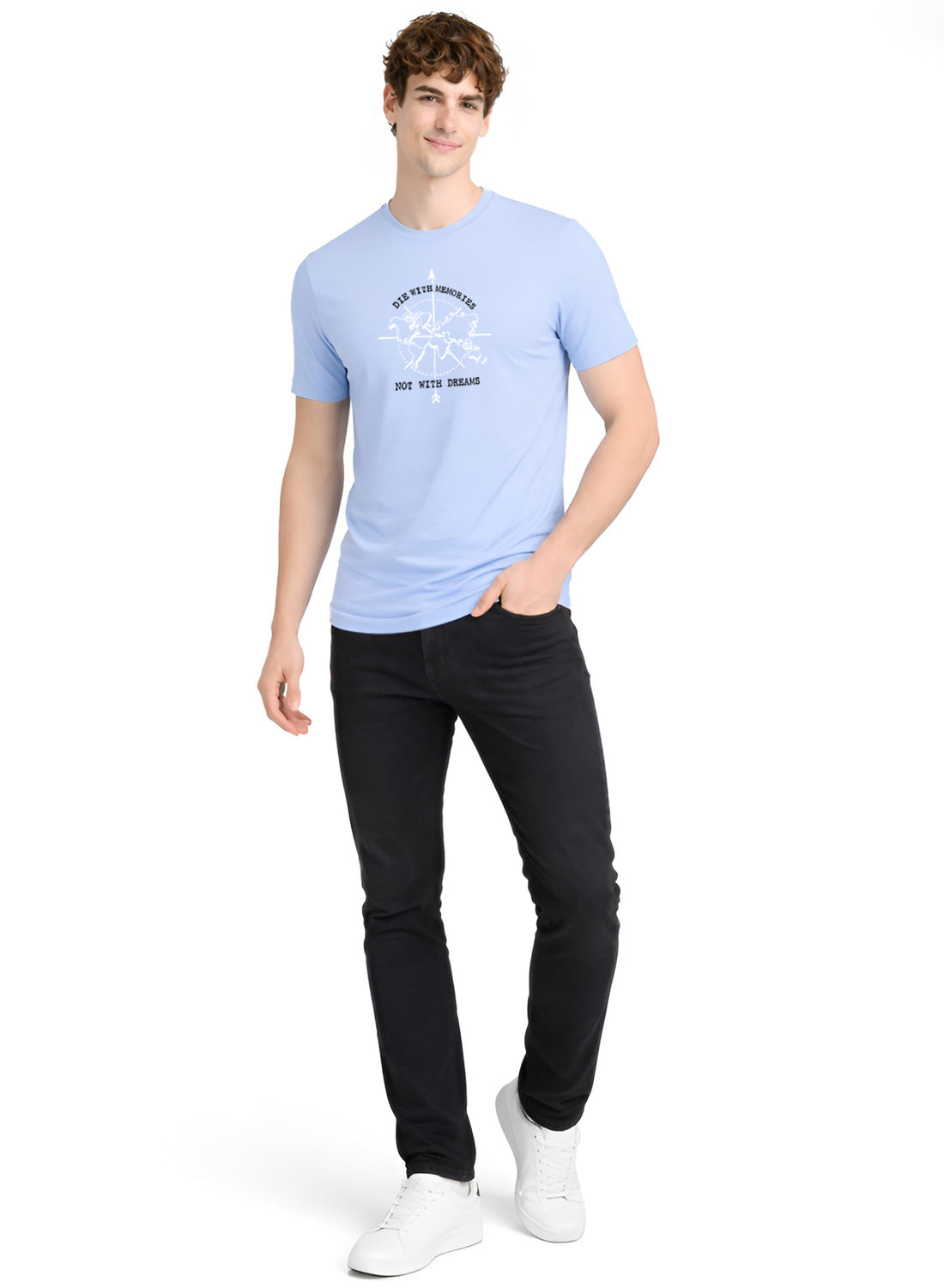 Adro Mens Printed T-Shirt | Graphic Cotton Regular Fit Tshirt for Summer | Stylish Casual Comfortable | Travel Quote T shirt for Men