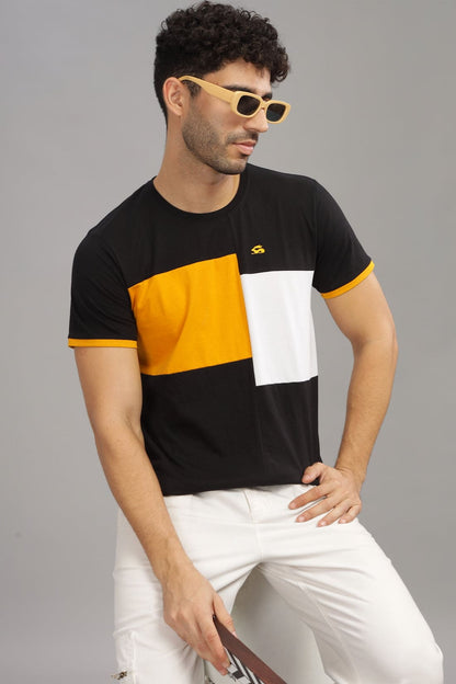 Colourblocked Cotton T-Shirt