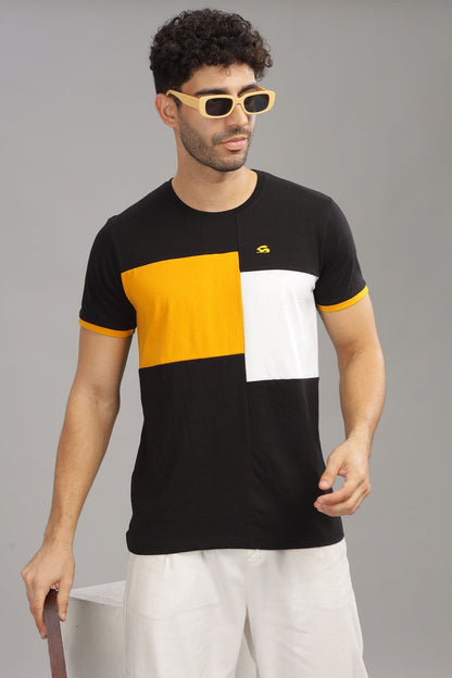 Colourblocked Cotton T-Shirt