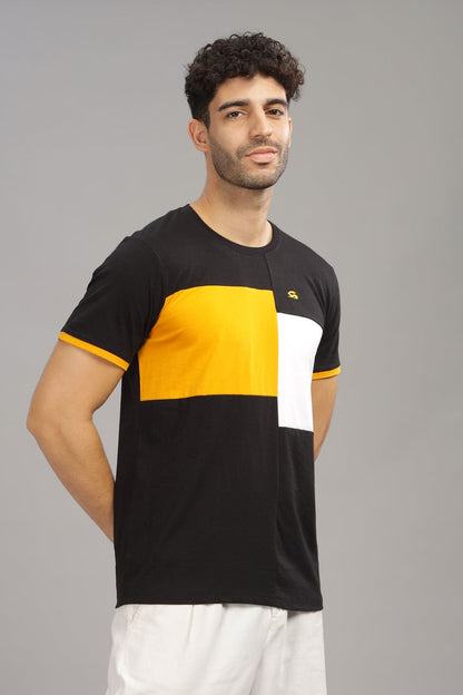 Colourblocked Cotton T-Shirt