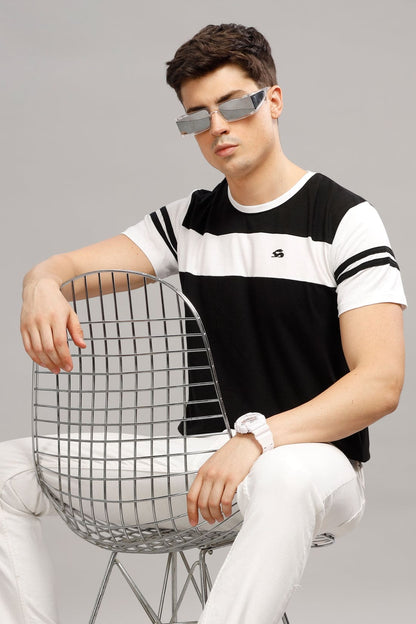 Colourblocked Cotton T-Shirt