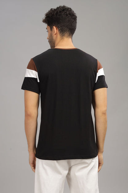 Colourblocked Cotton T-Shirt