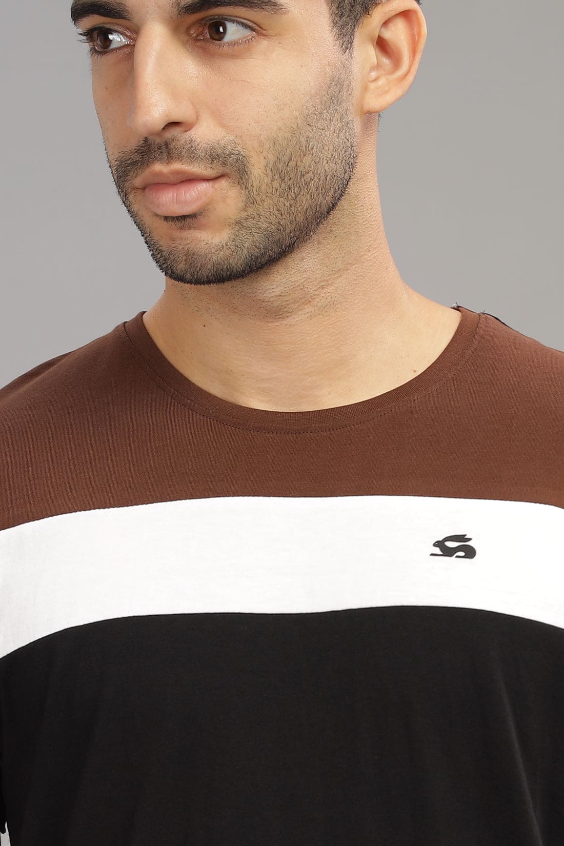 Colourblocked Cotton T-Shirt