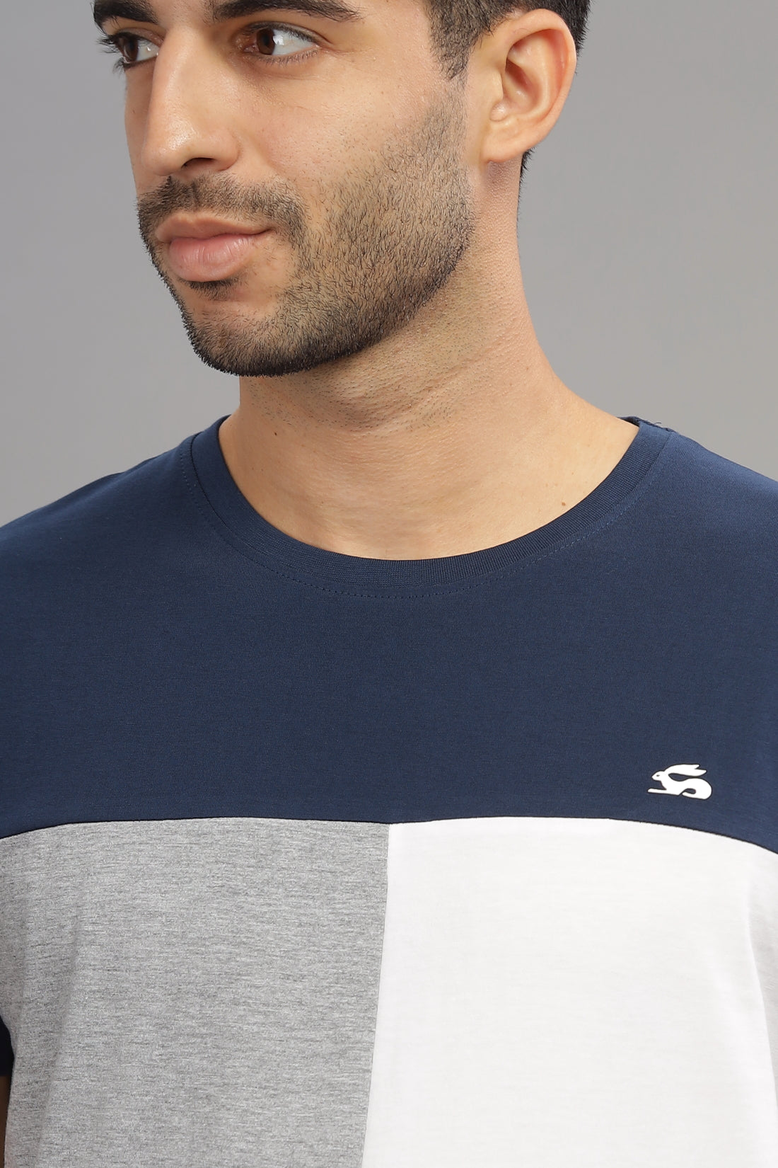 Colourblocked Cotton T-Shirt