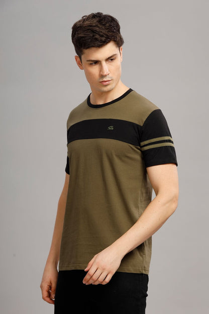 Colourblocked Cotton T-Shirt