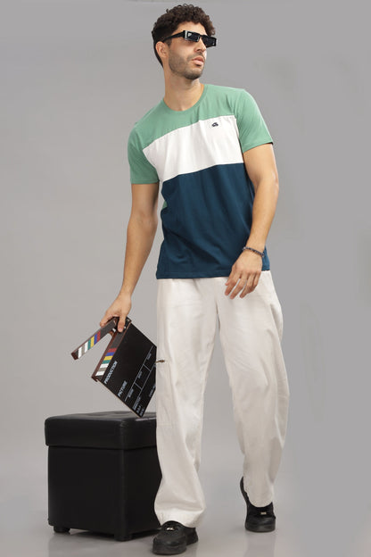 Colourblocked Cotton T-Shirt