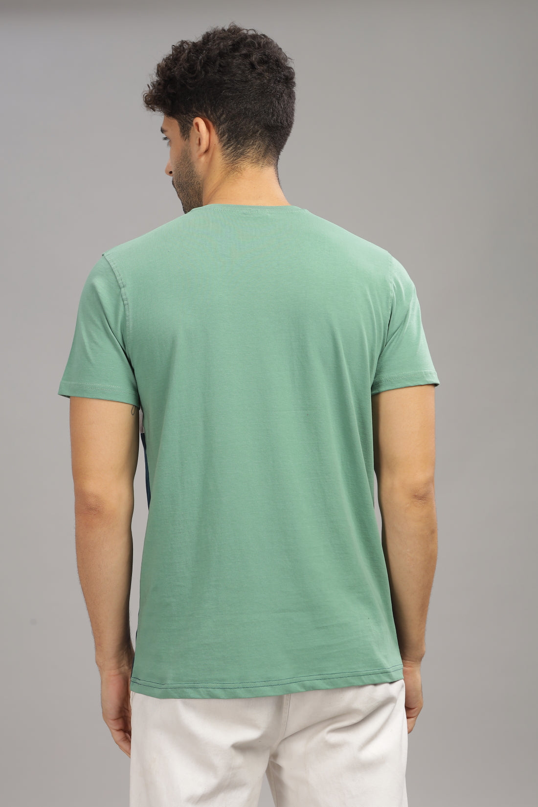 Colourblocked Cotton T-Shirt