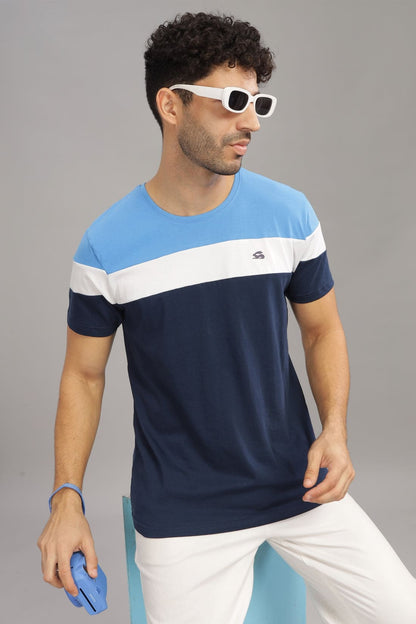 Colourblocked Cotton T-Shirt