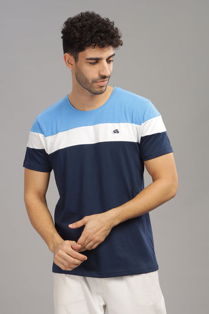 Colourblocked Cotton T-Shirt