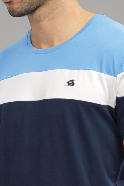 Colourblocked Cotton T-Shirt