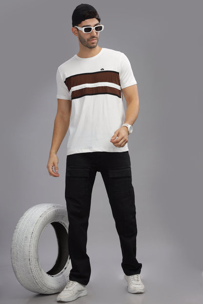 Colourblocked Cotton T-Shirt