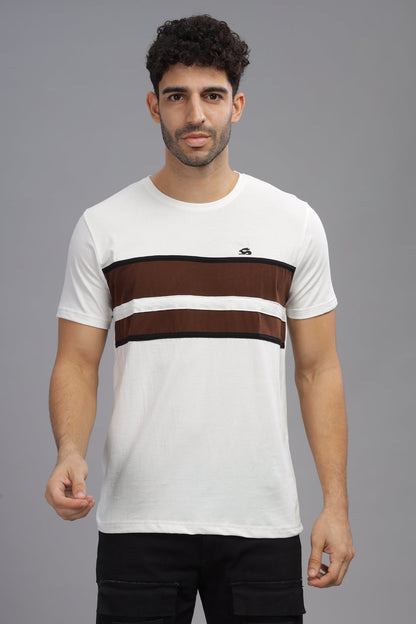 Colourblocked Cotton T-Shirt
