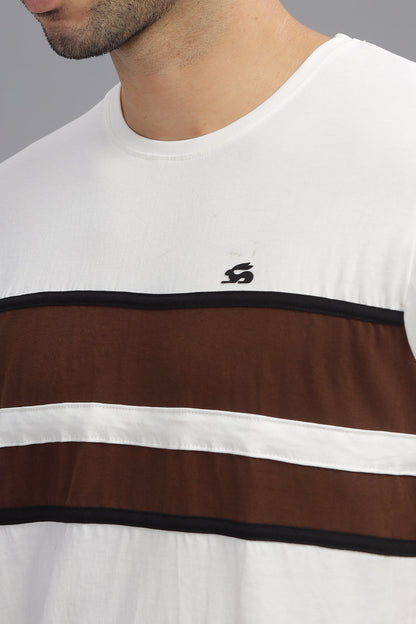 Colourblocked Cotton T-Shirt