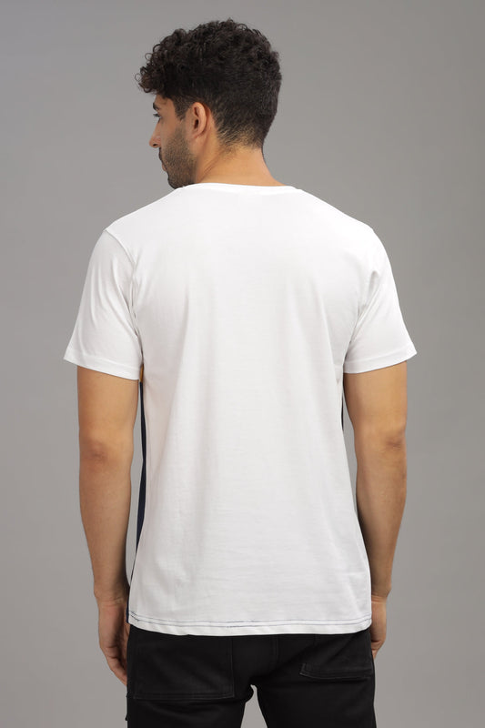 Colourblocked Cotton T-Shirt